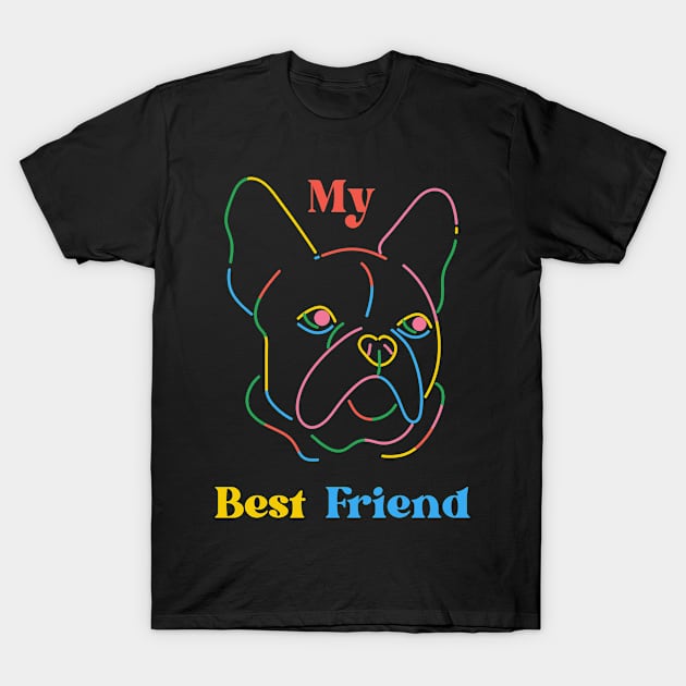My Best Friend T-Shirt by CasualTeesOfFashion